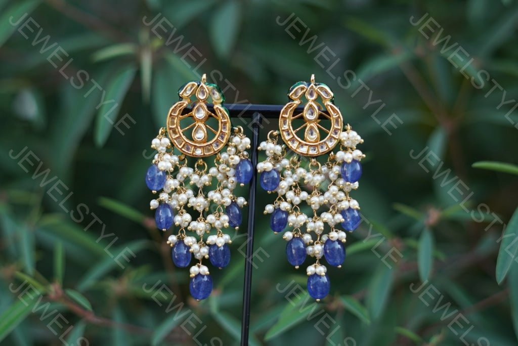Kundan Earrings (1-1542) - JEWELSTYLE
