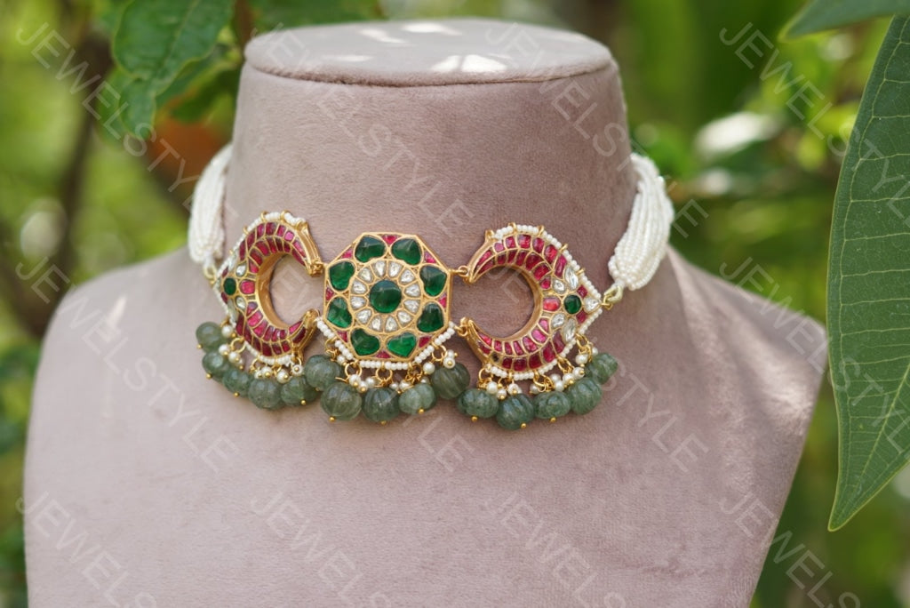 Kundan Choker(Preorder) 4-1352 - JEWELSTYLE