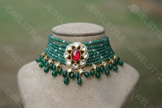 Kundan Choker (4-2574)(PREORDER) - JEWELSTYLE