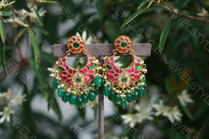 Kundan Earrings (1-1591)(preorder)