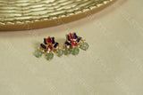 Kundan lotus Earrings(1-1521)(PREORDER)