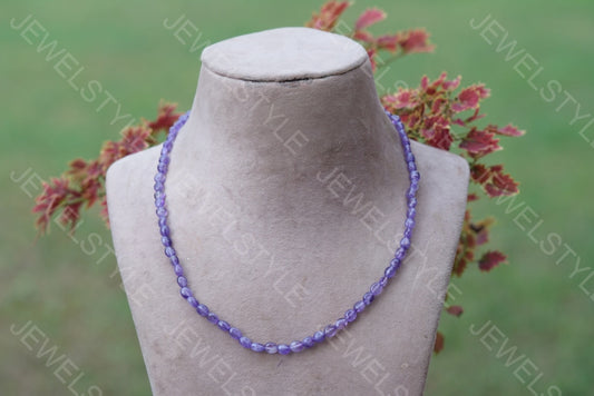Amethyst Necklace (4-4825)(F) - JEWELSTYLE