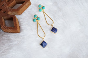 Blue stone earrings - JEWELSTYLE