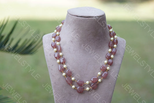 beads Necklace set (4-4042)(N) - JEWELSTYLE