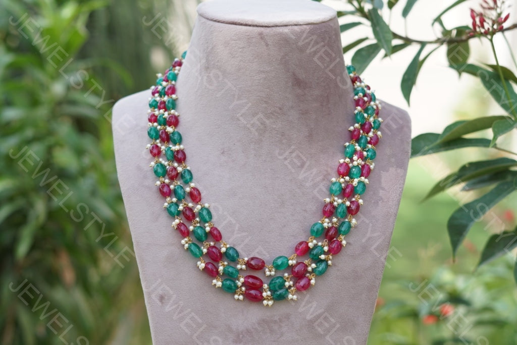 Beads Necklace (4-1408) - JEWELSTYLE