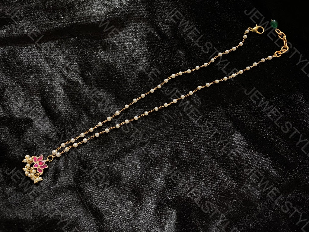 Kundan pendant chain (Preorder) 4-1356 - JEWELSTYLE
