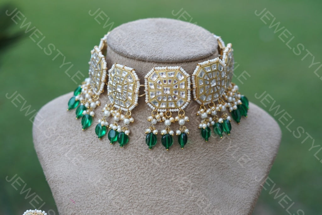 Polki Choker set(Preorder) 4-815 - JEWELSTYLE