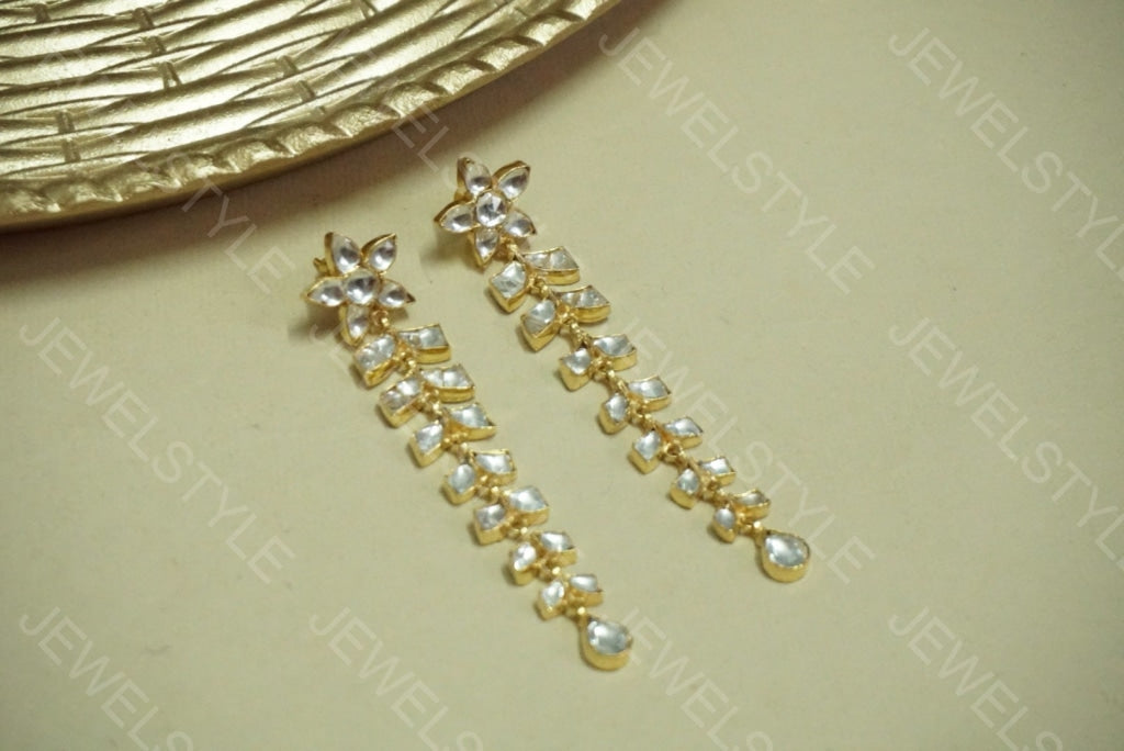 Kundan Earrings (1-1345)(PREORDER)