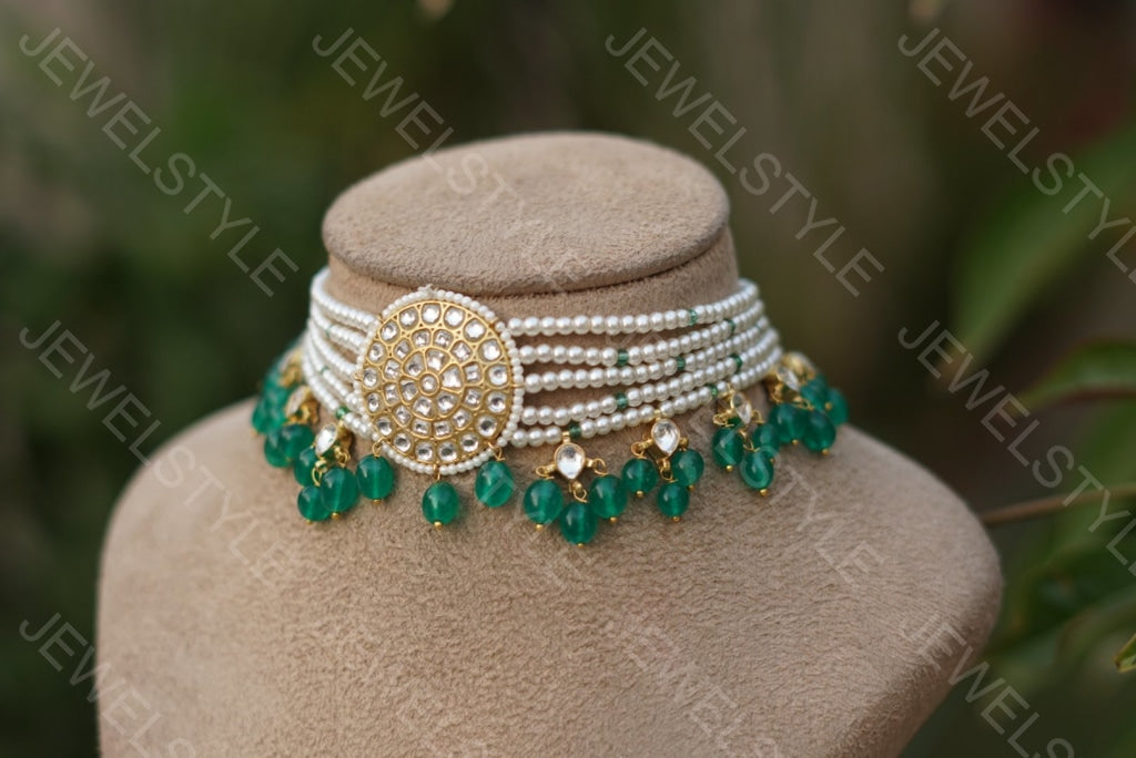 Kundan choker (Preorder) 4-1026 - JEWELSTYLE