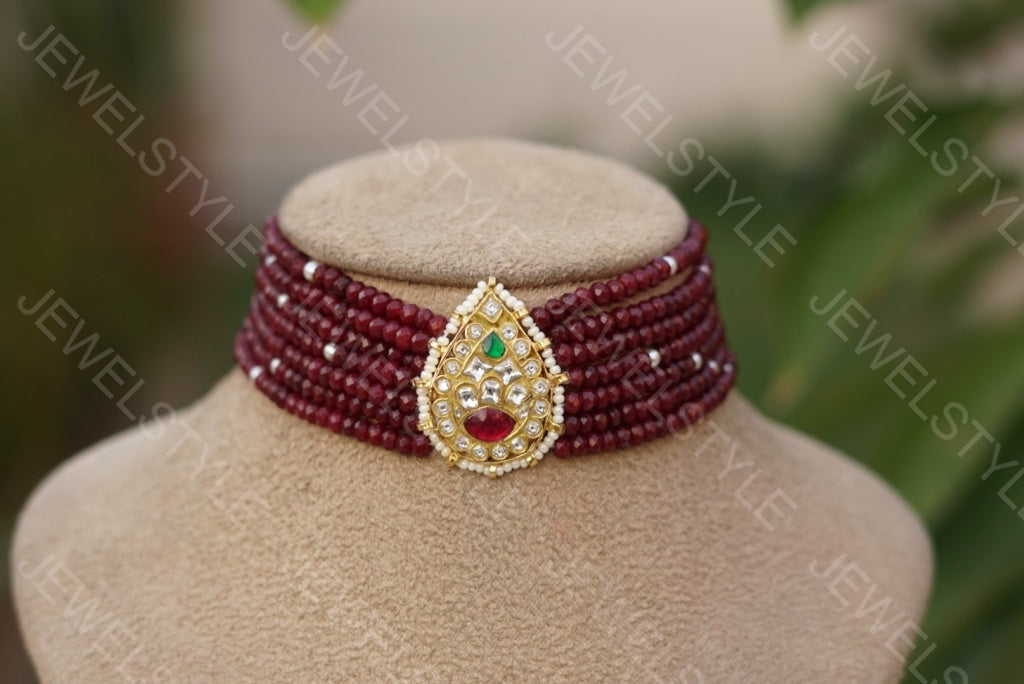Kundan choker (Preorder) 4-1029 - JEWELSTYLE