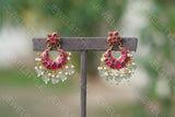 Small Kundan Chandbali Earring (1-1709)(PREORDER)