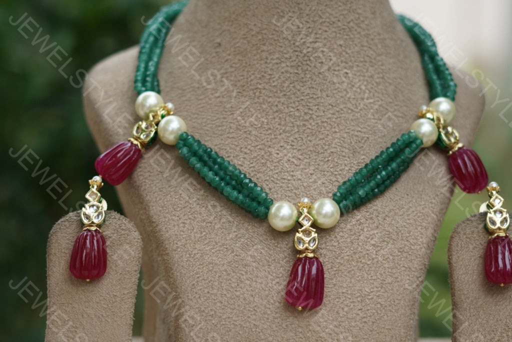 Necklace set (4-1915) - JEWELSTYLE