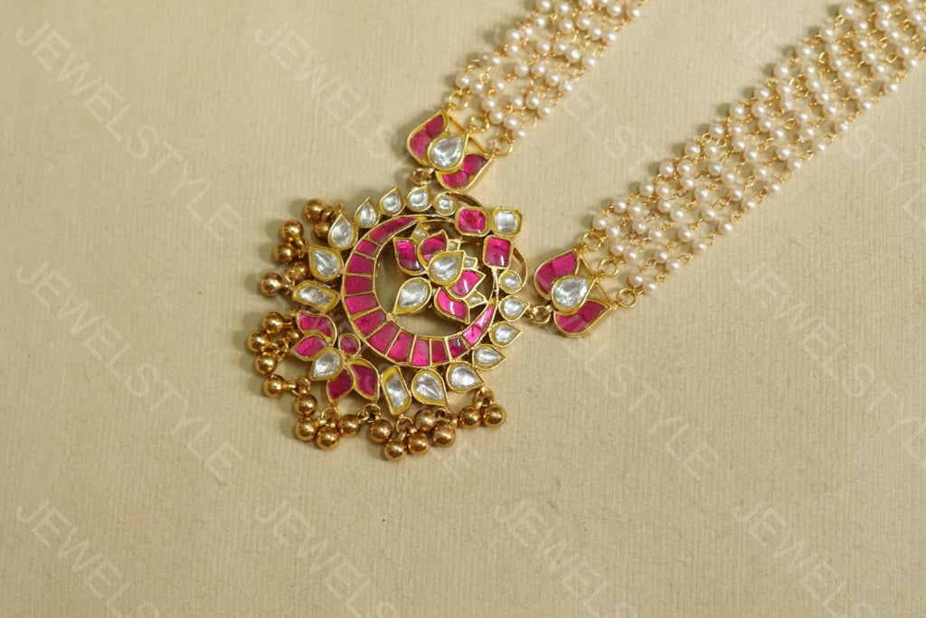 Kundan Necklace (4-2405) (R) - JEWELSTYLE