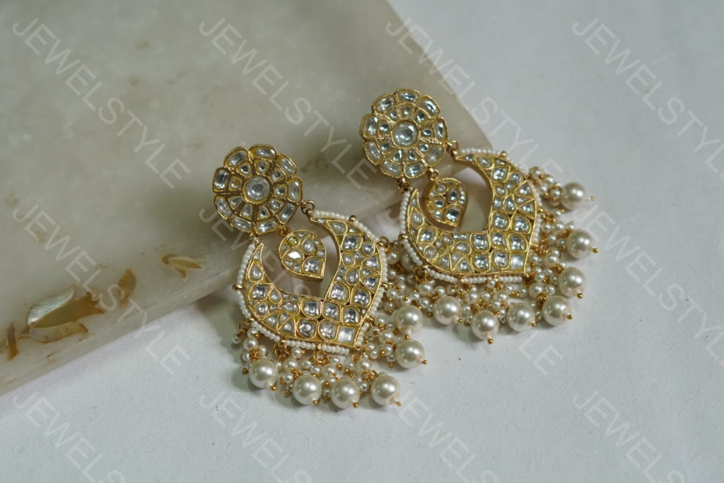 Kundan Earrings (1-1275) (PREORDER) - JEWELSTYLE