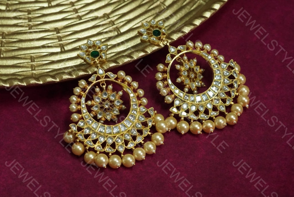 Kundan chandbali (Preoder) 1-596 - JEWELSTYLE