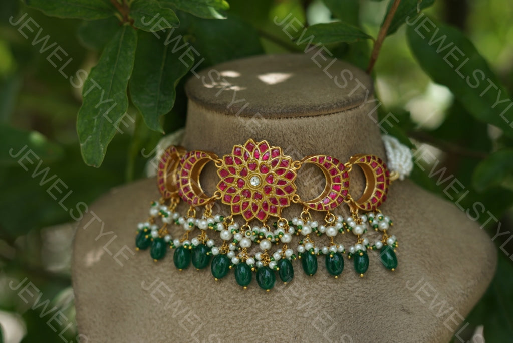 Kundan Choker (4-3826)(R)(PREORDER)