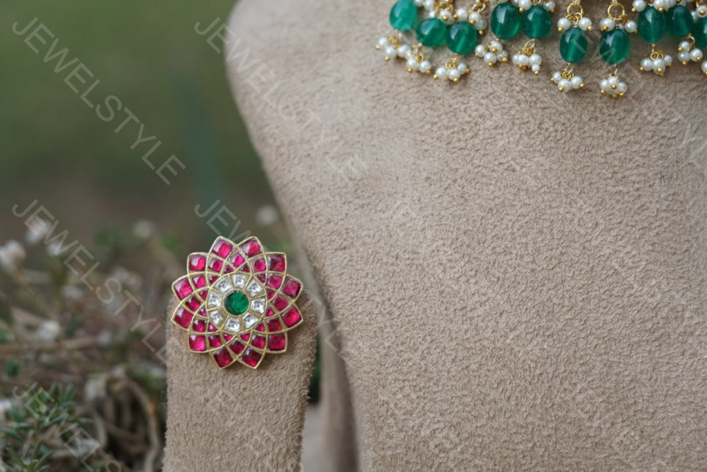 Kundan choker set(Preorder)4-922 - JEWELSTYLE
