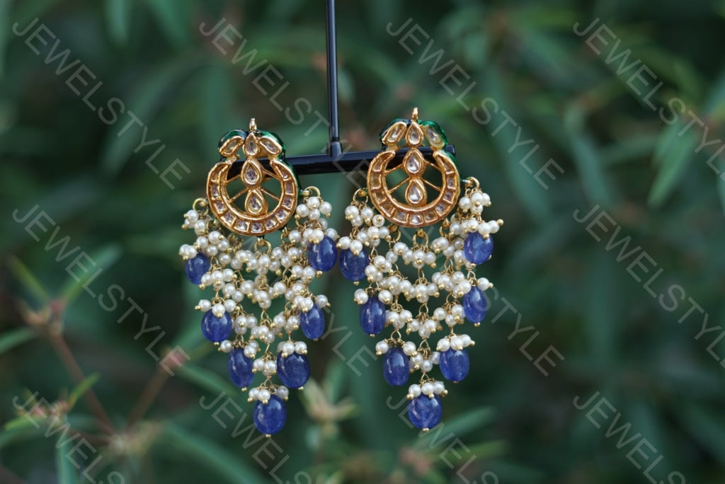Kundan Earrings (1-1542) - JEWELSTYLE
