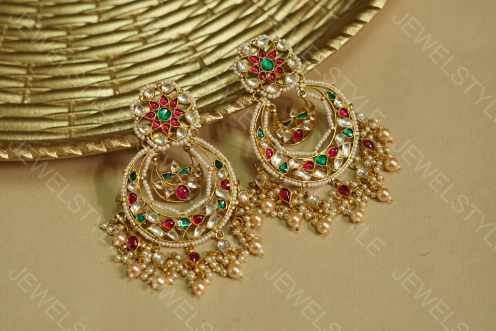 Kundan chandbali(1-1060)(PREORDER) - JEWELSTYLE