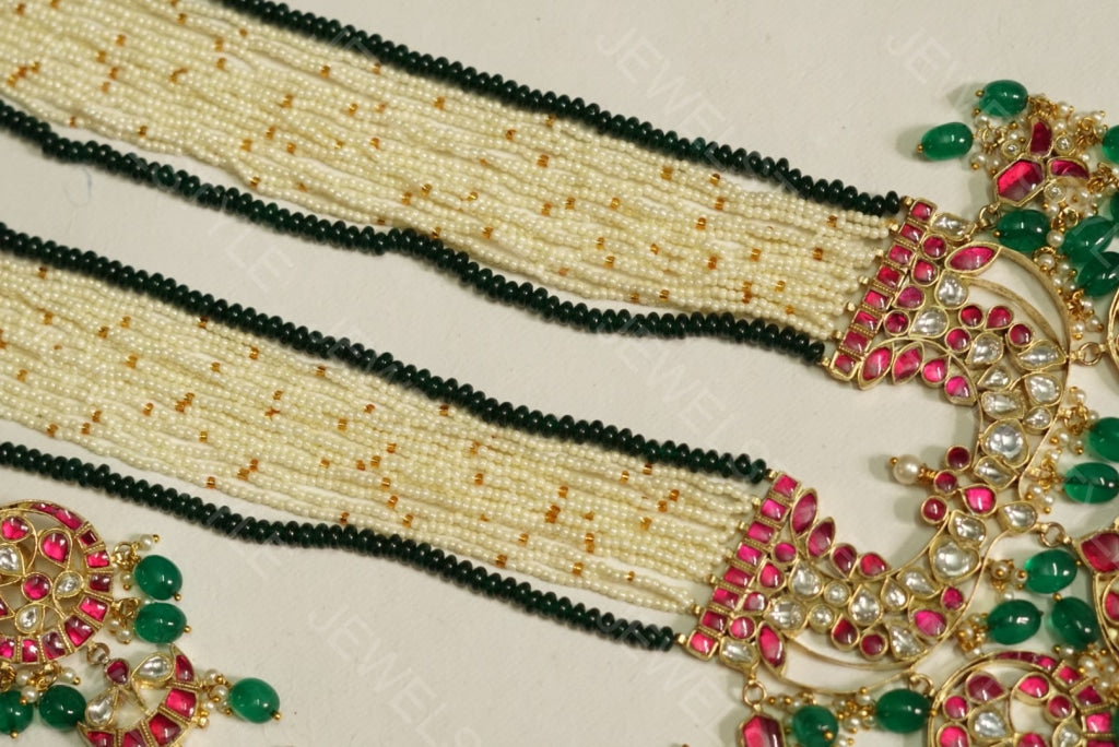 Kundan Necklace set(Preorder) 4-1136-c - JEWELSTYLE