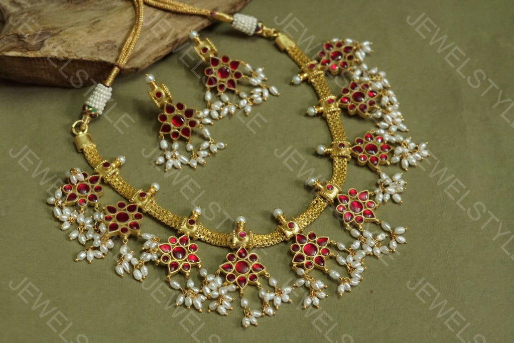 Kundan Necklace set - JEWELSTYLE