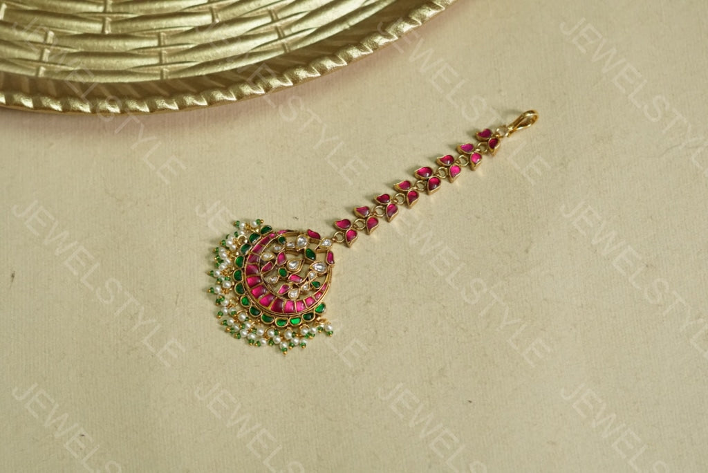 Big Kundan Maangtika (5-701)(PREORDER)