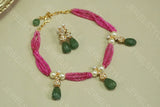 Kundan necklace set(4-1378)
