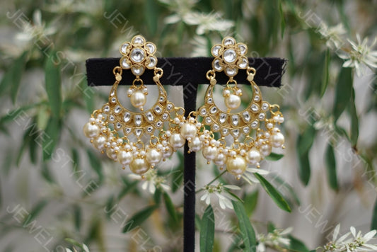 Kundan earrings(Preorder) 1-1028 - JEWELSTYLE