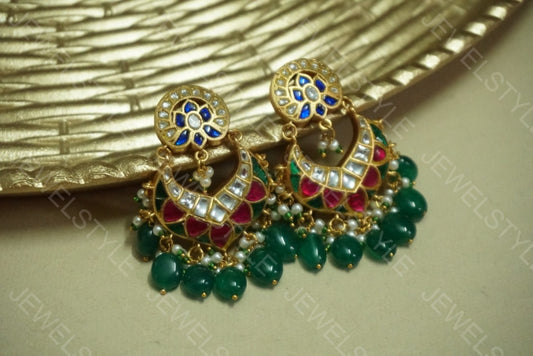 Kundan Earrings (1-1346)(PREORDER)