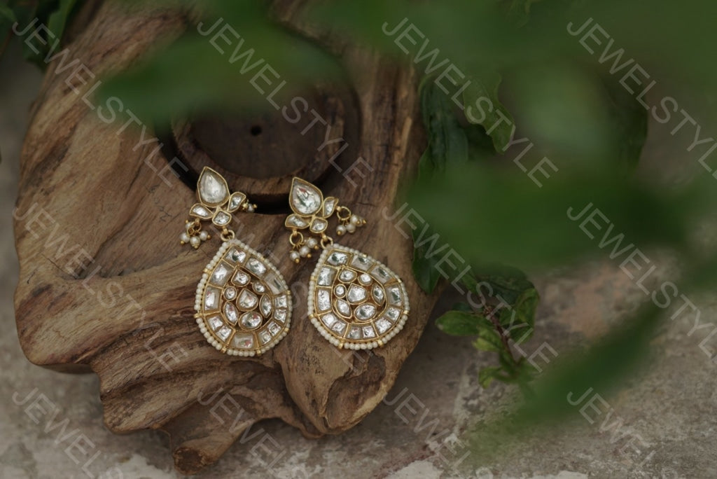 Kundan earrings(Preorder) 1-1089 - JEWELSTYLE