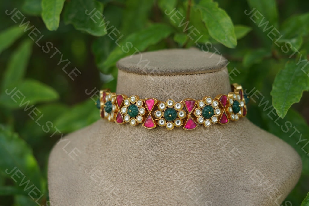 Kundan Choker (4-3480) - JEWELSTYLE