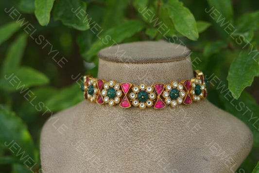 Kundan Choker (4-3480) - JEWELSTYLE