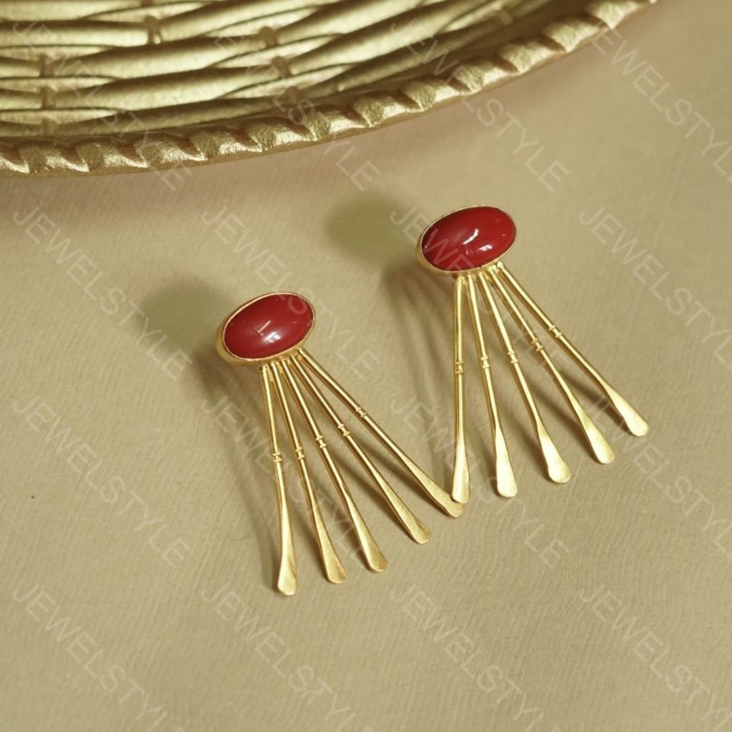 Stone earrings (1-1040)(ON SALE) - JEWELSTYLE
