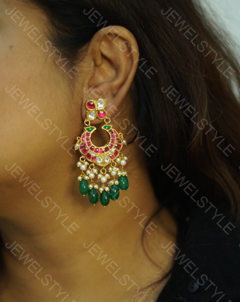 Kundan Earrings (1-1586) (PREORDER) - JEWELSTYLE