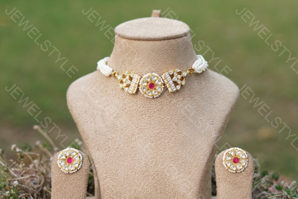 Kundan Choker set(Preorder) - JEWELSTYLE