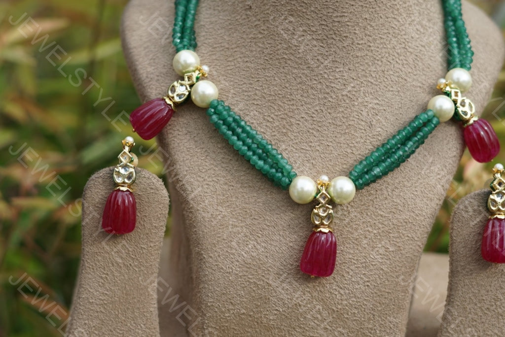 Necklace set (4-1915) - JEWELSTYLE
