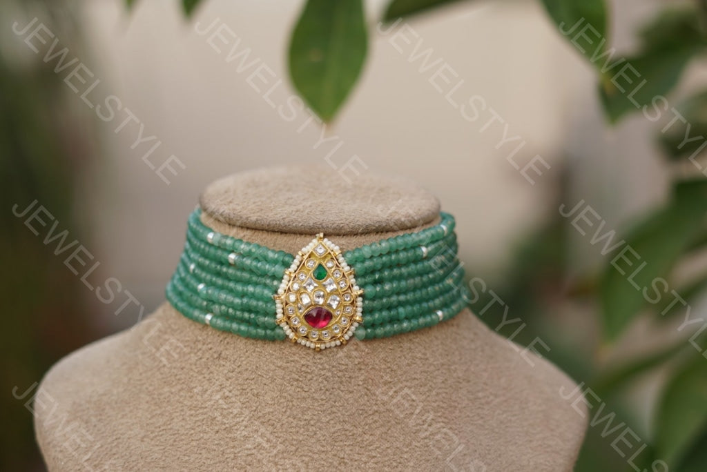 Kundan choker (Preorder) 4-1030 - JEWELSTYLE