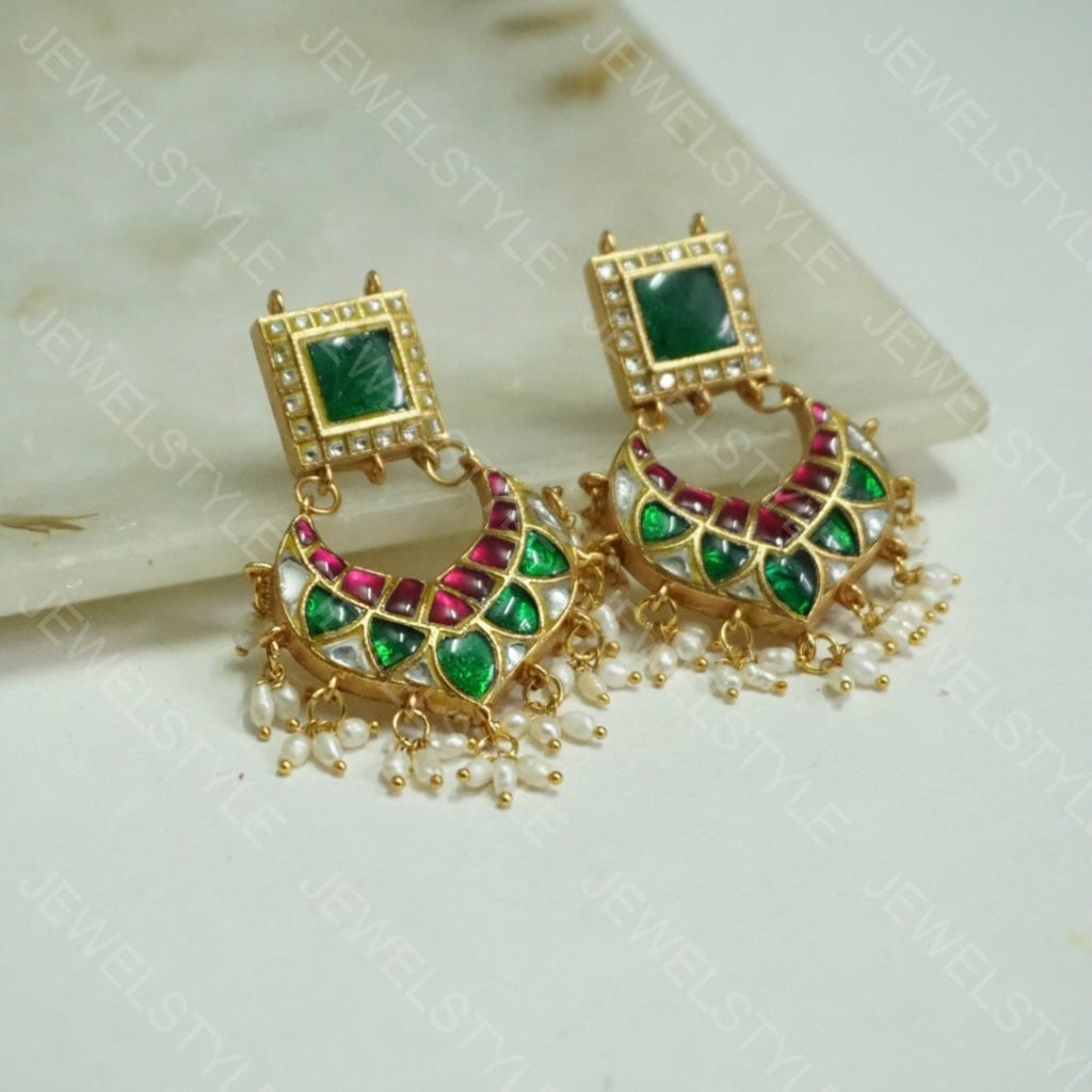 Kundan Earrings (1-1348)(PREORDER)