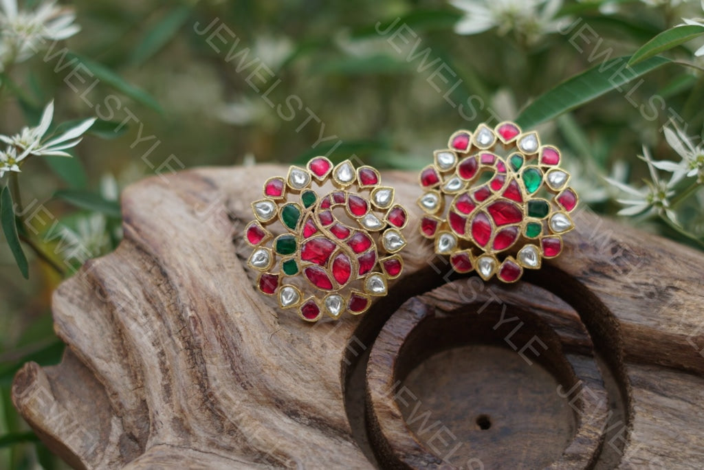 Kundan studs(Preorder) 1-1017 - JEWELSTYLE