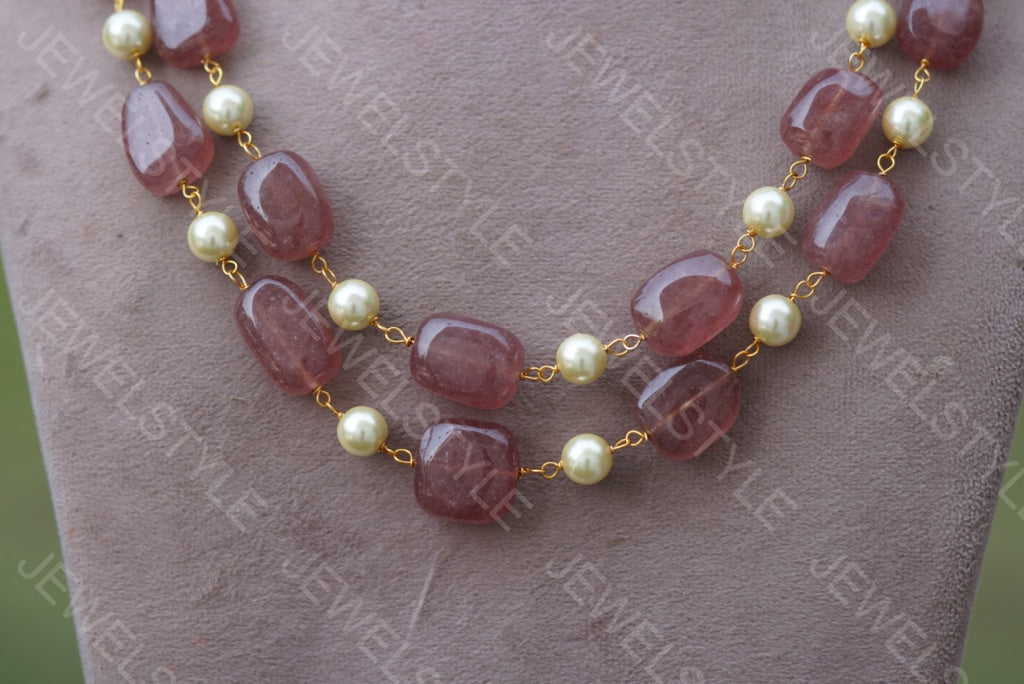 beads Necklace set (4-4042)(N) - JEWELSTYLE