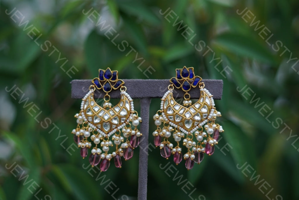 Kundan Earrings (1-1578) (PREORDER) - JEWELSTYLE