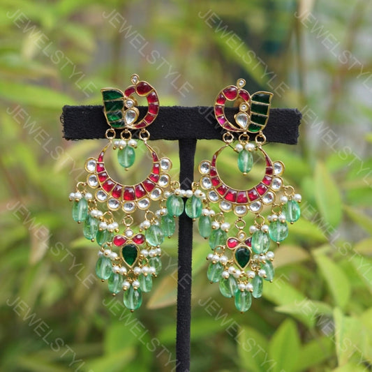 Kundan Earrings (1-1289)(Preorder)