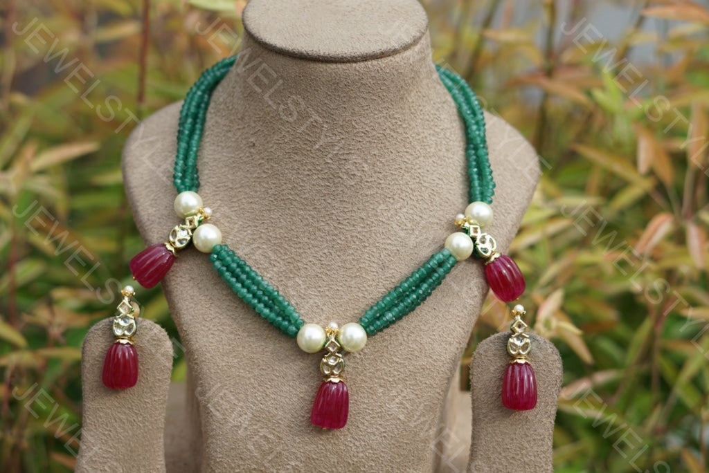 Necklace set (4-1915) - JEWELSTYLE