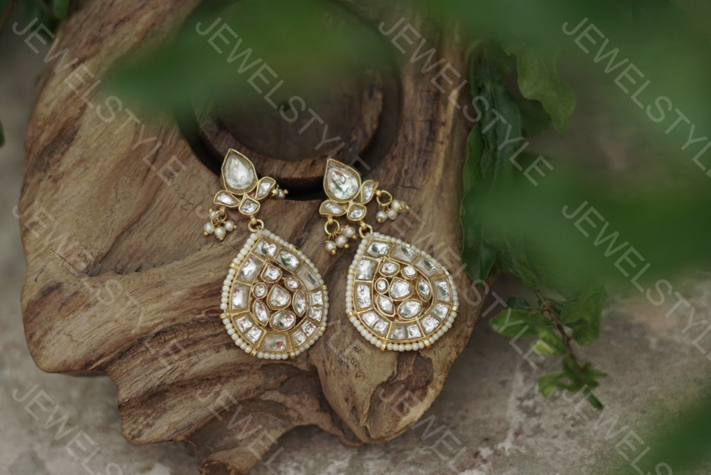 Kundan earrings(Preorder) 1-1089 - JEWELSTYLE