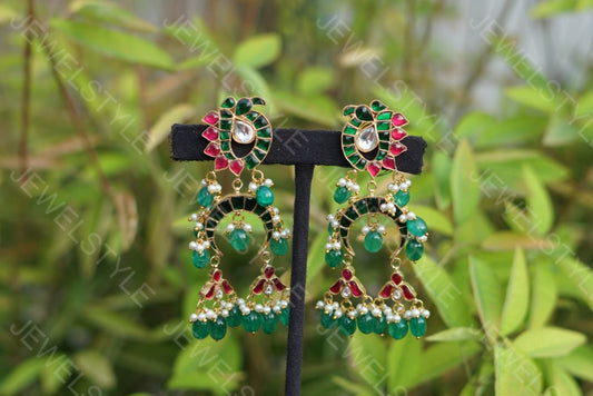 Kundan Earrings (1-1287)(Preorder)