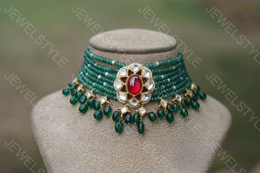 Kundan Choker (4-2574)(PREORDER) - JEWELSTYLE