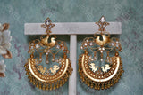 Big size Kundan chandbali (1-2290)(R)OFFER PIECE)