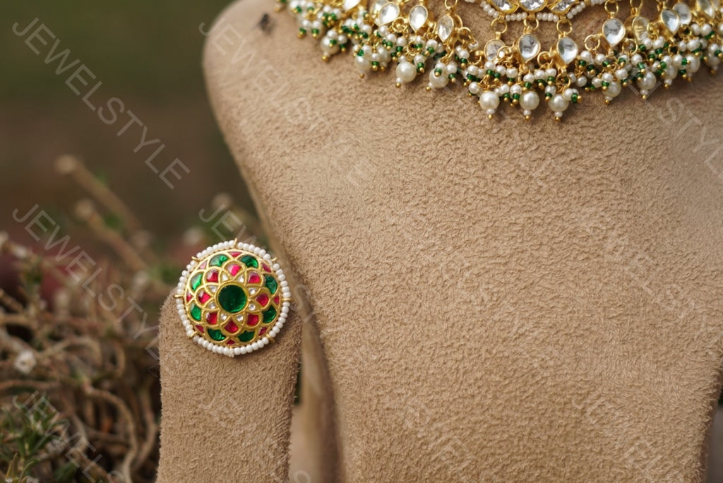 Kundan Choker set (Preorder) 4-995 - JEWELSTYLE