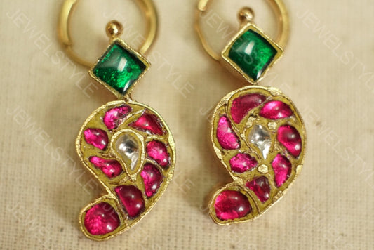 Mango Kundan earrings (1-948)(PREORDER) - JEWELSTYLE