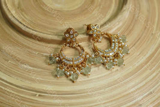 Kundan Earring (1-1695)(PREORDER) - JEWELSTYLE